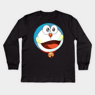 Doraemon mask Kids Long Sleeve T-Shirt